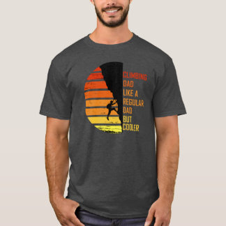 クライミングお父さん スポーツ ロッククライミング 登山 vi tシャツ