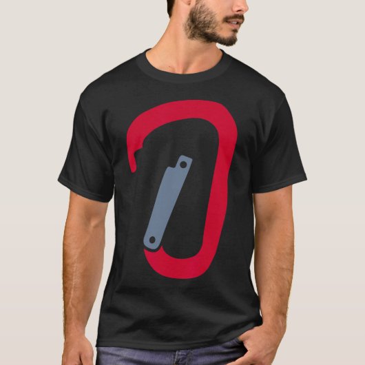 クライミングカラビナ Tシャツ (正面)