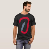 クライミングカラビナ Tシャツ (正面フル)