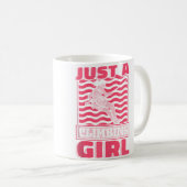 クライミング女子 ロック クライマー 登山家 コーヒーマグカップ (正面右)