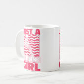 クライミング女子 ロック クライマー 登山家 コーヒーマグカップ (正面左)