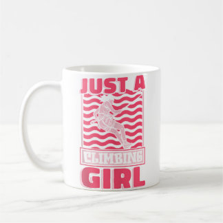 クライミング女子 ロック クライマー 登山家 コーヒーマグカップ