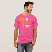 クライミング I’D CLIMB THAT ロッククライミング Tシャツ (正面フル)