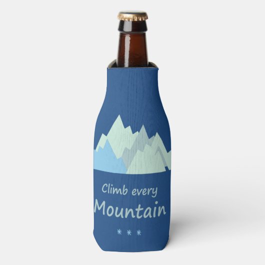 クライムエースマウンテンおもしろいマウンテン登山引用文 ボトルクーラー (ボトル正面)