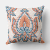 クライムザマウンテンペイズリーピーチ/ブルーピロー クッション (裏面)