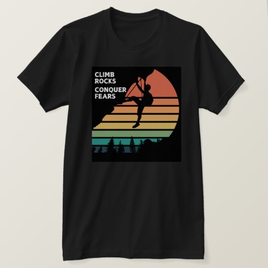 クライムロックコンシーザウィズロック登山Tシャツ Tシャツ (デザイン正面)