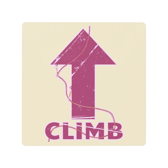 クライムロック登山ロープ メタルプリント (正面)