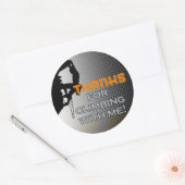 クライム誕生日ボーイマッチングサンキューステッカー ラウンドシール (封筒)