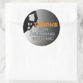 クライム誕生日ボーイマッチングサンキューステッカー ラウンドシール (バッグ)