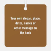 クライム:登山家ギア登山をテーマにしたメタルオーナ メタルオーナメント (裏面)