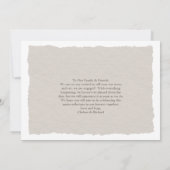 クライモダンスユニーク2枚の写真婚約 案内状 (裏面)