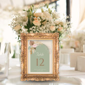 クライモダンボホベエ素朴ージュミント結婚ズ テーブルナンバー