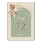 クライモダンボホベエ素朴ージュミント結婚ズ テーブルナンバー (裏面)