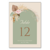 クライモダンボホベエ素朴ージュミント結婚ズ テーブルナンバー (正面)