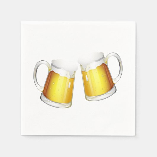 クラインキングのビールマグ スタンダードカクテルナプキン (正面)