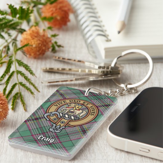 クラインクレイグクレストアクリルキーチェーン キーホルダー (正面右)