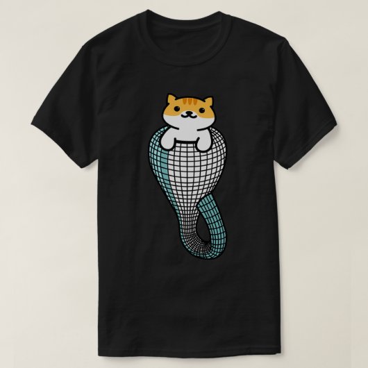 クラインボトル子猫 Tシャツ (デザイン正面)