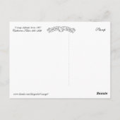 クラインレッドローゼアルファベットヴィンテージ ポストカード (裏面)