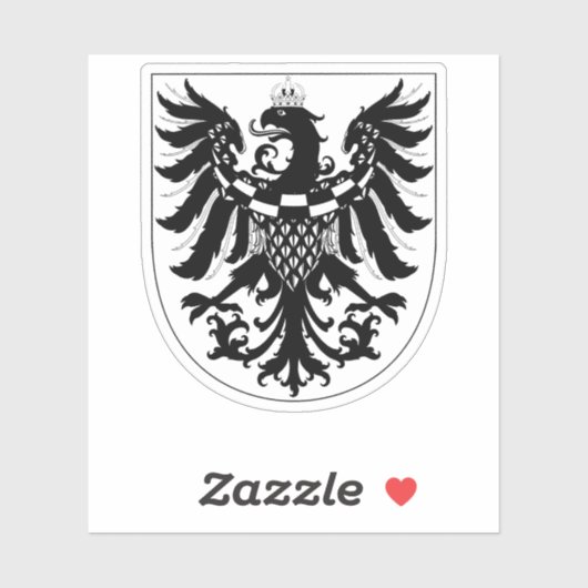クライン公国モノクローム紋章アート シール (シート)