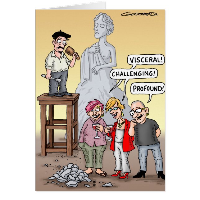 クライヴおもしろいゴダードの漫画カード (正面)