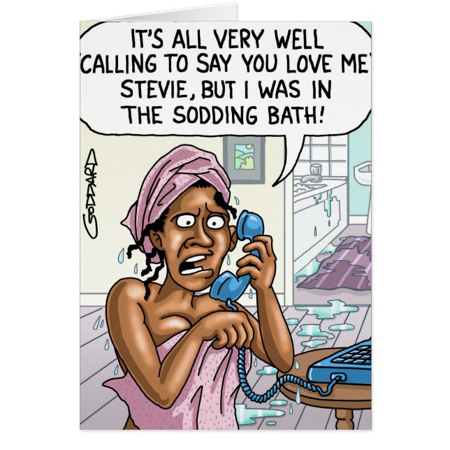 クライヴおもしろいゴダードの漫画カード (正面)