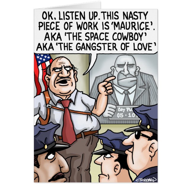 クライヴおもしろいゴダードの漫画カード (正面)