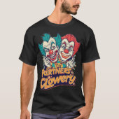 クラウエリーの相棒 (ピエロ パロディ) Tシャツ (正面)