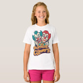 クラウエリーの相棒 (面白いクラウンのダジャレ) Tシャツ (正面フル)