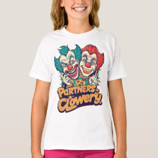 クラウエリーの相棒 (面白いクラウンのダジャレ) Tシャツ