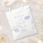 クラウエレガントドナインブライダルシャワー フェイバーバッグ (クリップ留めされた状態)