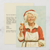 クラウス夫人クリスマスワインブレイク 招待状 (正面/裏面)