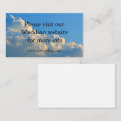 クラウズウェディングの結婚式カード エンクロージャーカード (正面/裏面)