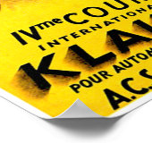 クラウゼン・レース～ヴィンテージ自動車広告 ポスター (角)