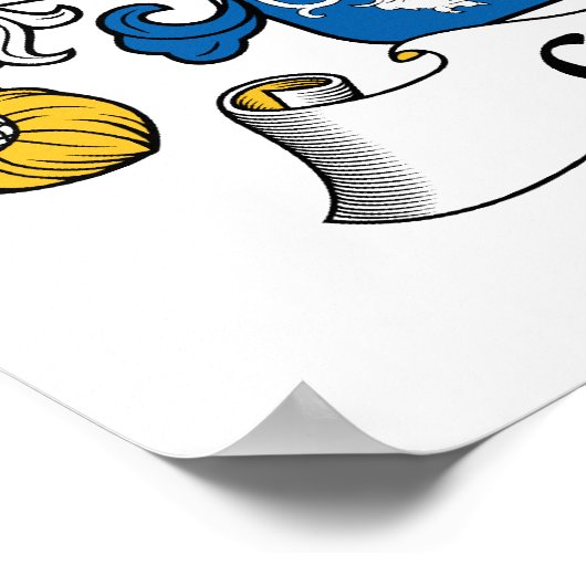 クラウティエ家紋 ポスター (角)