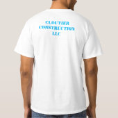 クラウティエ建築カスタムLLCロゴTシャツ Tシャツ (裏面)