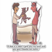 クラウディアカスタムカットステッカー シール (正面)