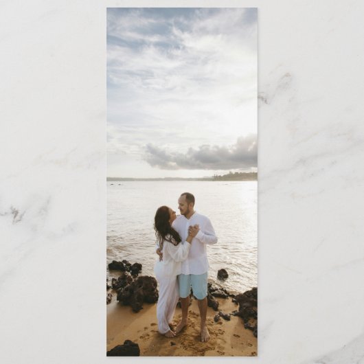 クラウディアパウダーブルーエレガントな結婚式 メニュー (裏面)