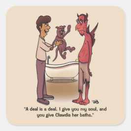 クラウディア広場のステッカー スクエアシール