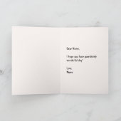 クラウディア折り畳みグリーティングカード カード (内部)