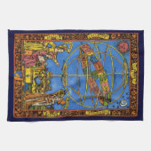 クラウディウス・プトレミー天文学者,ヴィンテージ天体 キッチンタオル (横)