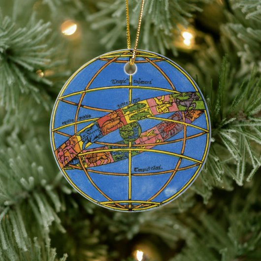 クラウディウス・プトレミー天文学者,ヴィンテージ天体 セラミックオーナメント (ツリー)