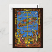 クラウディウス・プトレミー天文学者,ヴィンテージ天体 ポストカード (正面/裏面)