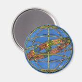 クラウディウス・プトレミー天文学者,ヴィンテージ天体 マグネット (正面/裏面)