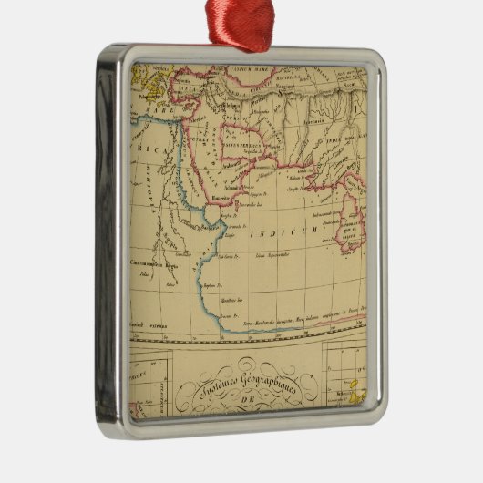 クラウディオス・プトレマイオスの地理学 メタルオーナメント (右)