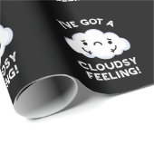 クラウディ得スの天気感じが暗いBG ラッピングペーパー (ロールコーナー)