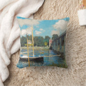 クラウデモネザブリッジアットアルジェンテウイル(1874) クッション (ブランケット)