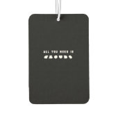 クラウドが必要な場合のみブラック カーエアーフレッシュナー (裏面)