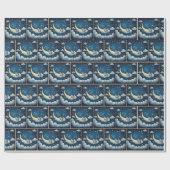 クラウドでのマウスのスリープ ラッピングペーパー (フラット)