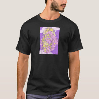 クラウドで溶けるアイスクリーム猫 Tシャツ