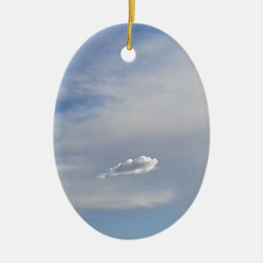 クラウドとクラウド セラミックオーナメント (正面)